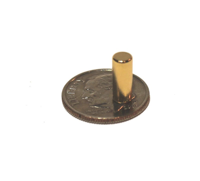 MapMagnets Metal Cylinder Magnets, 30pcs Gold Magnetic Pins - Perfect for Building, Science, DIY, Refrigerator & Kitchen, Whiteboard, Locker or Fridge - Image 3